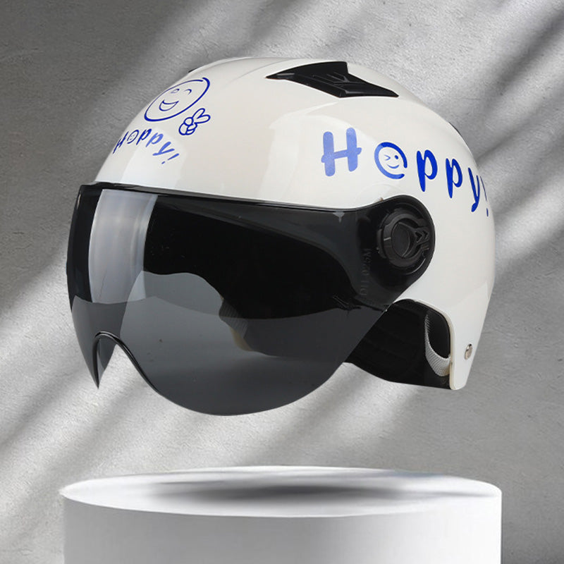 Smiley Face Lightweight Impact-resistant Half Helmet Smiley Face Lightweight Impact-resistant Half Helmet