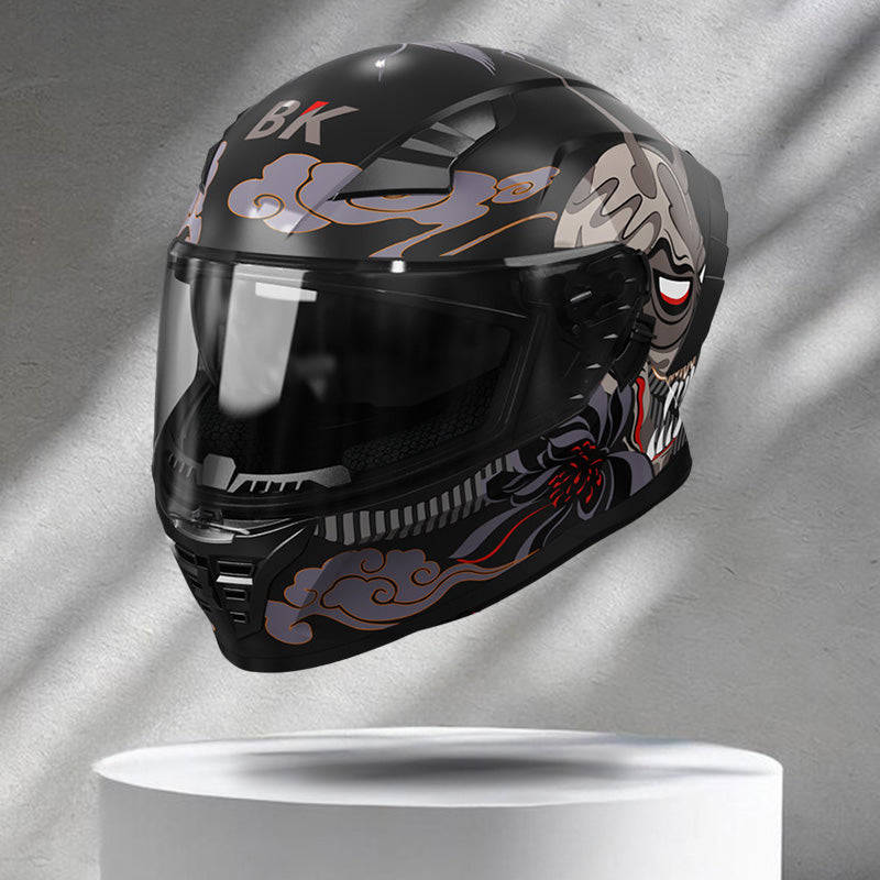 Motorcycle Streamlined DOT Graffiti Full Face Helmet
