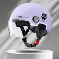 Stylish Lightweight Design Ergonomic Half Helmet with Removable Lining Sun Protection Lenses