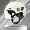 Stylish Lightweight Design Ergonomic Half Helmet with Removable Lining Sun Protection Lenses