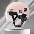 Stylish Lightweight Design Ergonomic Half Helmet with Removable Lining Sun Protection Lenses