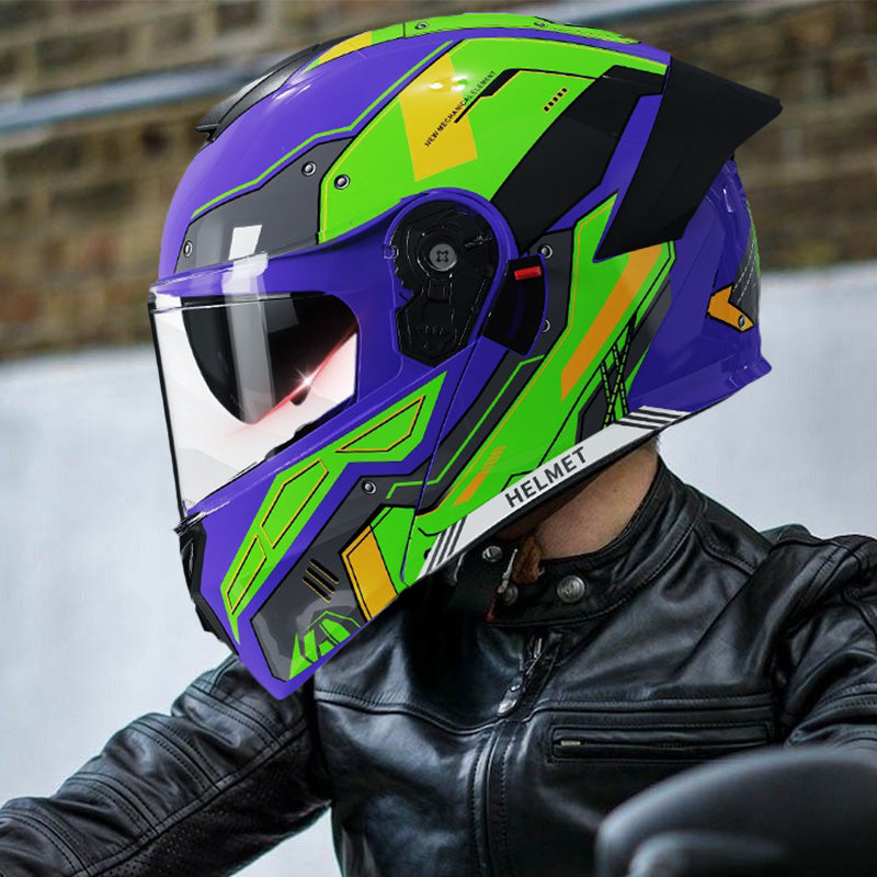abs motorcycle helmet AIR GPX Matte Black Angle Clear Vision Racing Inspired Multi Mode Ventilated