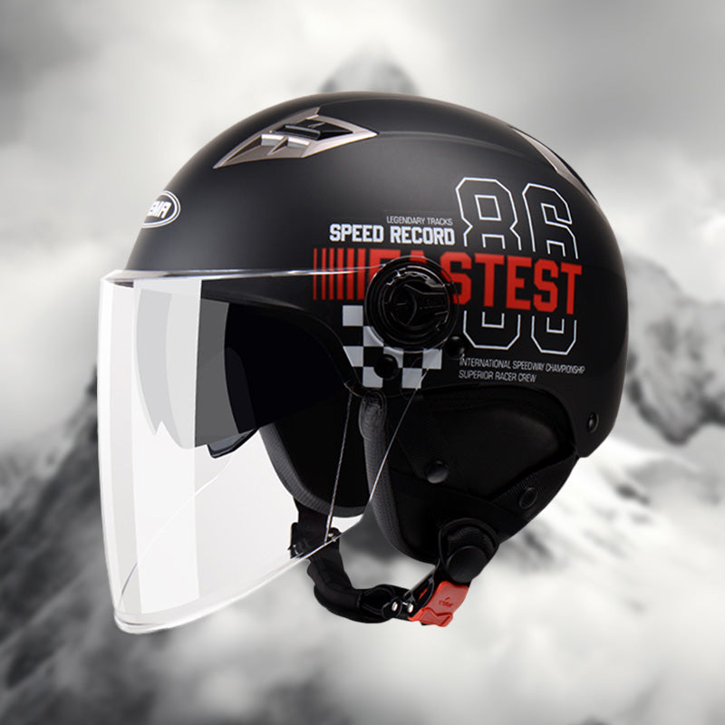 Comfort One-Piece ABS 3/4 Face Helmet Youthful Sleek Comfort One-Piece ABS 3/4 Face Helmet Youthful Sleek
